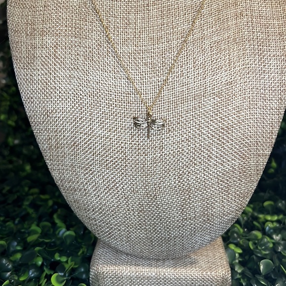 Golden Dragon Fly Necklace - Picture 7 of 7